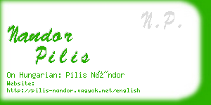 nandor pilis business card